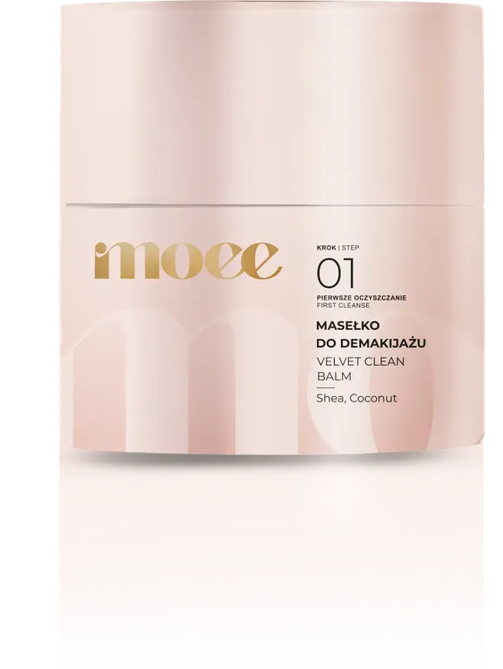 Masełko do demakijażu Moee Velvet Clean Balm Nourishing Cleansing Balm – Masło shea - Kokos – 40ml