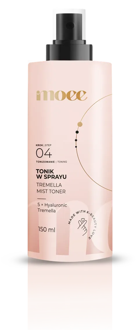 Tonik w sprayu Moee Tremella Mist Hydrating Toner – 5x Hialuron - Tremella – 150 ml